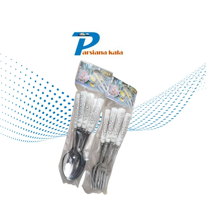 قاشق و چنگال دسته سرامیکی فوماکس Fumax Ceramic spoon and fork - تصویر 2