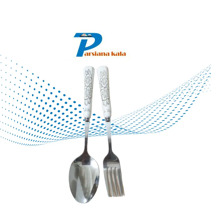 قاشق و چنگال دسته سرامیکی فوماکس Fumax Ceramic spoon and fork - تصویر 3