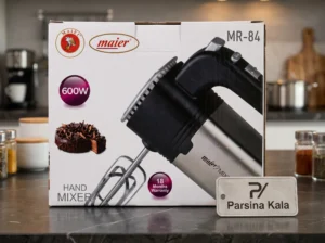 بسته بندی و اقلام همراه همزن برقی مایر مدل MR-84 در پارسینا کالا